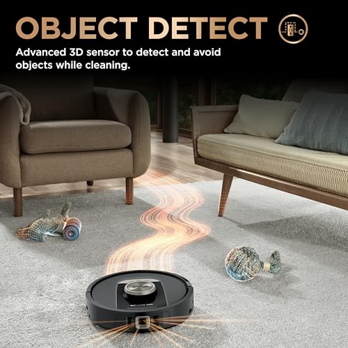 Shark Robot Vacuum & Mop Combo, PowerDetect NeverTouch Pro, Self-Emptying, Self-Refill with Self-Clean Pad Wash & Dry, 60-Day Debris Capacity, 30-Day Refill Tank, 5 PowerDetect Technologies, AV2800ZE