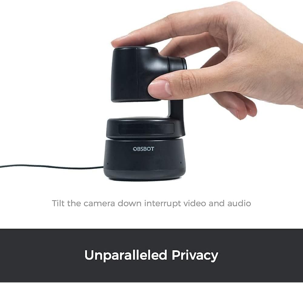 OBSBOT OWB-2004-CE Tiny AI-Powered PTZ Webcam 1080p HD Bundle with 1 YR CPS Enhanced Protection Pack