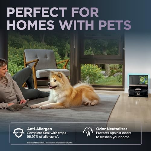 Shark Robot Vacuum & Mop Combo, PowerDetect NeverTouch Pro, Self-Emptying, Self-Refill with Self-Clean Pad Wash & Dry, 60-Day Debris Capacity, 30-Day Refill Tank, 5 PowerDetect Technologies, AV2800ZE