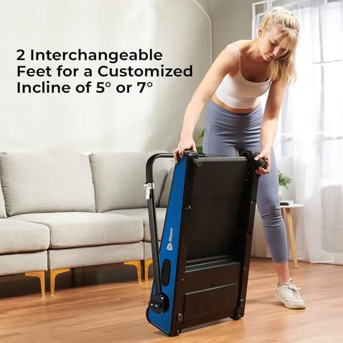 Lifepro Smallest Portable 30in Small Mini Walking Pad Treadmill Installation Free, Adjustable Incline, Under Desk Work Compact Treadmills for Home/Office - Max Load 220Lbs & Speed 3MPH