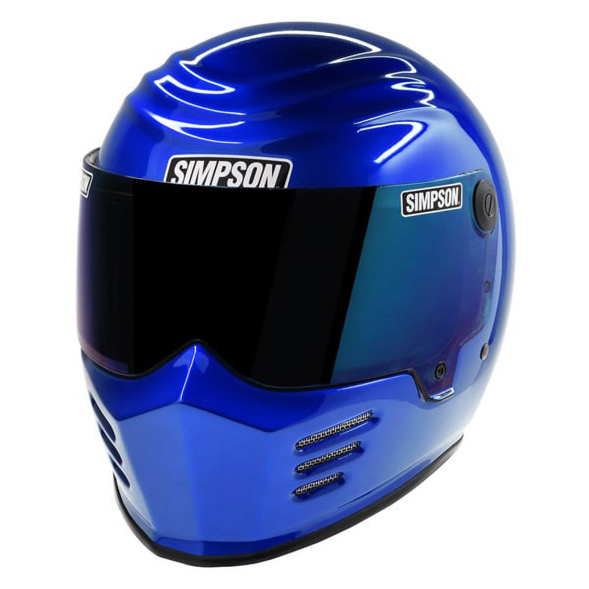 Simpson Racing 28315S6 Outlaw Bandit Motorcycle Helmet, Blue, Size Small