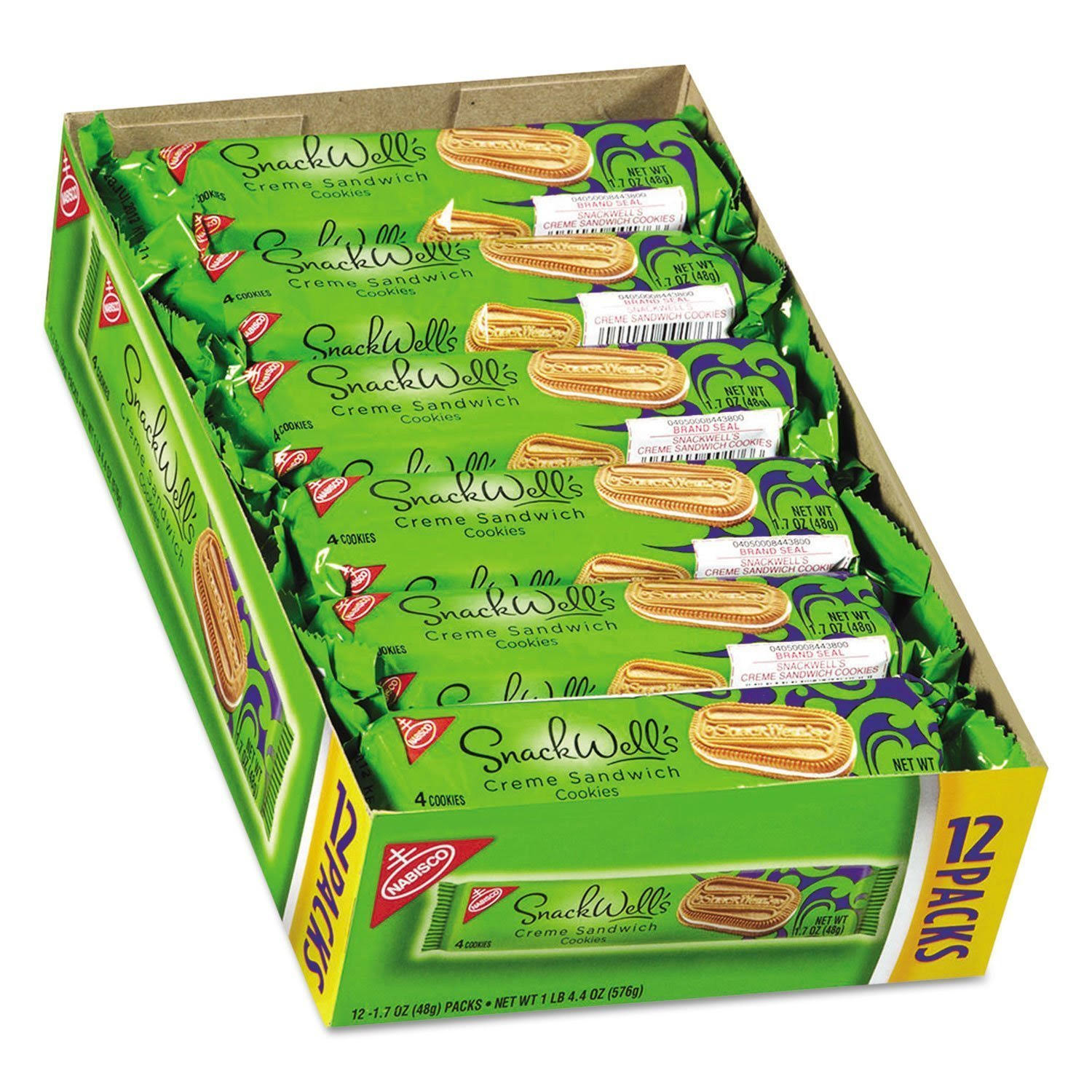 SnackWells Cookies, Sandwich, Creme - 12 pack, 1.7 oz packs