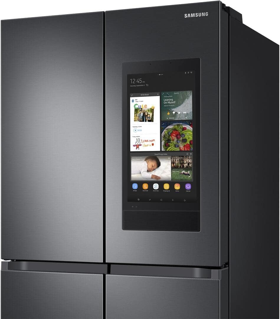 SAMSUNG 28.6 Cu. Ft. Fingerprint Resistant Black Stainless Steel Smart 4-Door Flex Refrigerator Featuring Family Hub With Beverage Center And Dual Ice Maker - RF29A9771SG/AA
