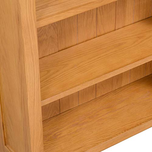 3-Tier Bookcase, Wooden Country Style Bookshel, Storage Shelves,Display Shelves,Open Bookshelves, Suitable for a Variety of Environments, 27.6"x8.9"x32.3" Solid Oak Wood
