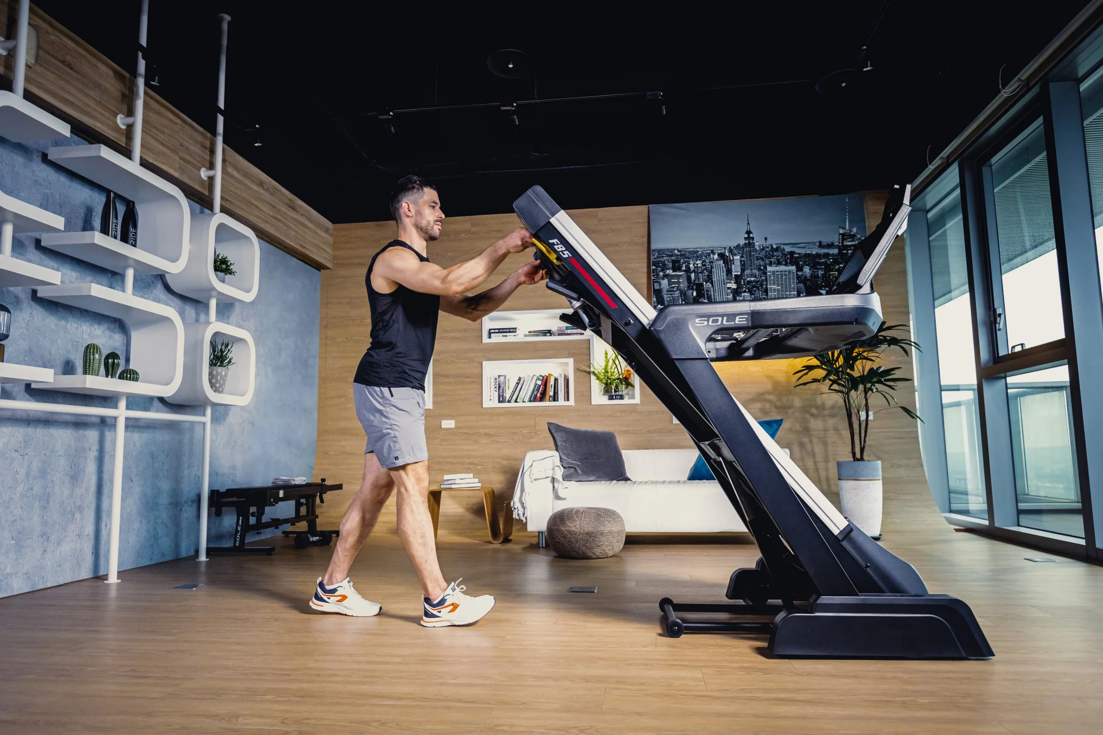 SOLE Fitness F85 Folding Treadmill Cardio Home Exercise Workout Equipment