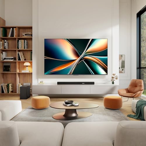 Hisense 55" Class U6 Series Mini-LED 4K UHD Smart Fire TV (55U65QF, 2025 Model) - QLED, Native 144Hz, HDR10+, Dolby Vision IQ, Dolby Atmos, Game Mode Pro, ALLM, Alexa Built in, Black