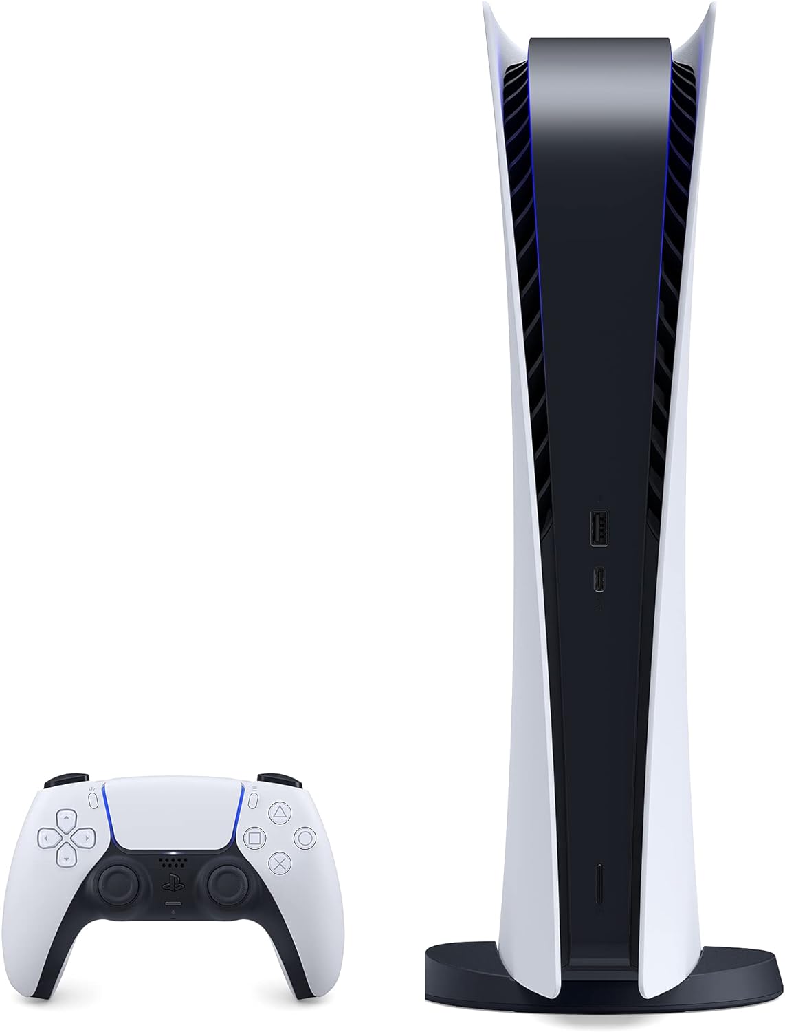 Sony PS5 Playstation 5 Digital Edition Gaming Console - x86-64-AMD Ryzen Zen 8 Cores, 16GB GDDR6, 600GB SSD, 120Hz 8K Output, HDR 4K TV Gaming, WiFi 6, BT 5.1