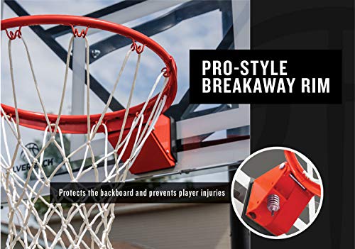 Silverback NXT 54" and NXT 60" In-Ground Basketball Hoops with Adjustable-Height Basketball Goal Backboard and QuickPlay Design