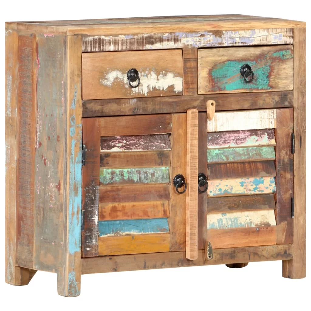 Walmeck Sideboard 27.6"x11.8"x26.8" Solid Reclaimed Wood