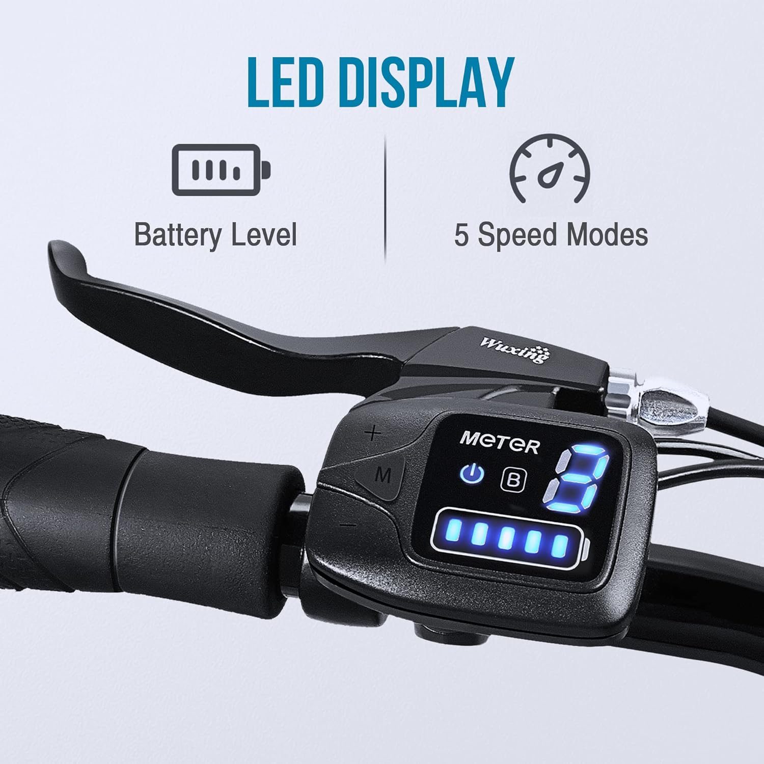 MICLON LNE 26 Electric Bike for Adults, Removable 36V 10AH Battery, Up to 40 Miles, 250W Brushless Motor, Adjustable Handlebars, Rear Rack, LED Lights, Shimano 7 Speed, 26&rdquo; City EBike