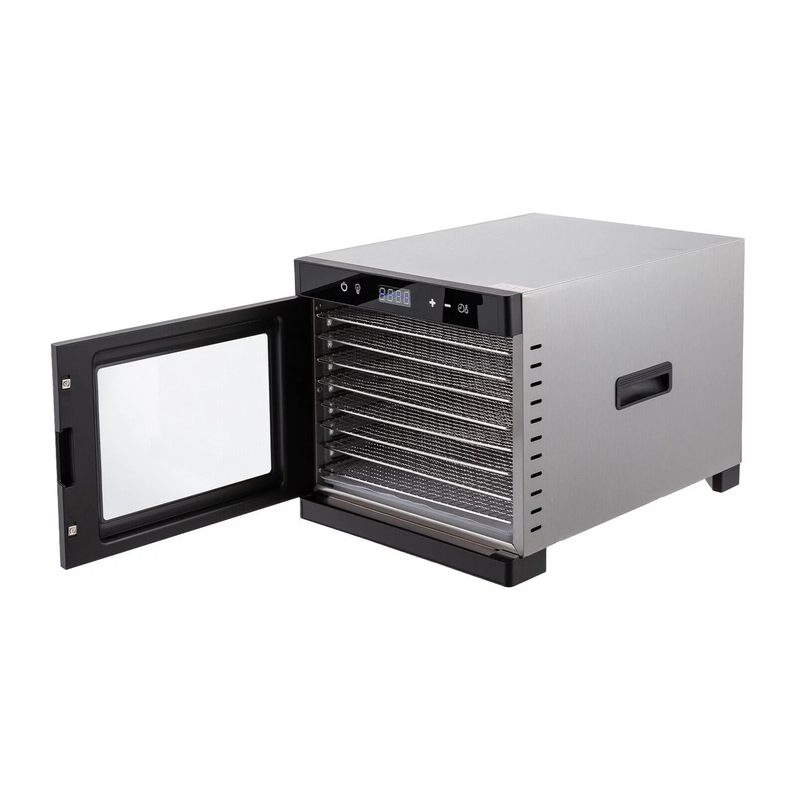 8 Trays Food Dehydrator Machine Adjustable Timer Jerky Fruit Meat Drying 700W