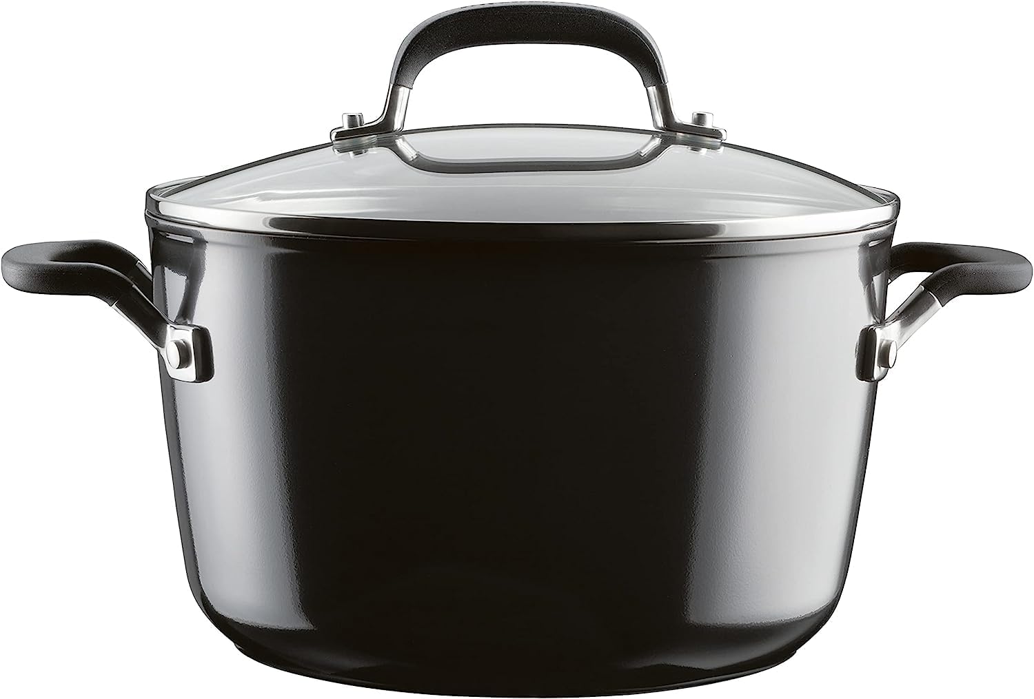 KitchenAid Hard Anodized Nonstick Cookware Pots and Pans Set, 10 Piece, Onyx Black