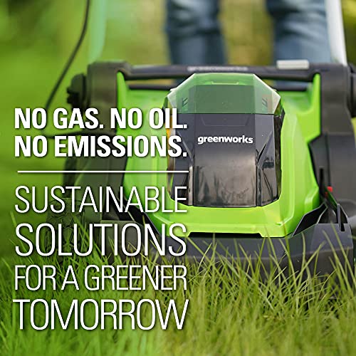Greenworks 40V 17" Cordless (Push) Lawn Mower (75+ Compatible Tools), 4.0Ah Battery and Charger Included