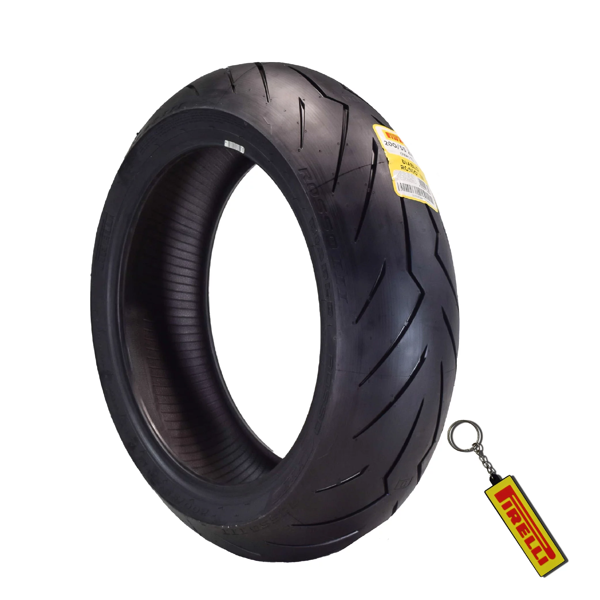 Pirelli Diablo Rosso III 120/70ZR17 200/55ZR17 Front & Rear Motorcycle Tire Set 120/70-17 200/55-17