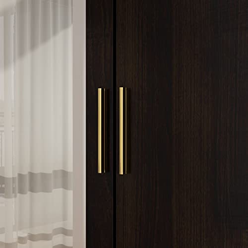 FAMAPY 4-Door Wardrobe Closet with Mirror, Armoires and Wardrobes with Drawers and Shelves, Armoire Wardrobe Closet with Hanging Rod, White (63”W x 19.7”D x 70.9”H)