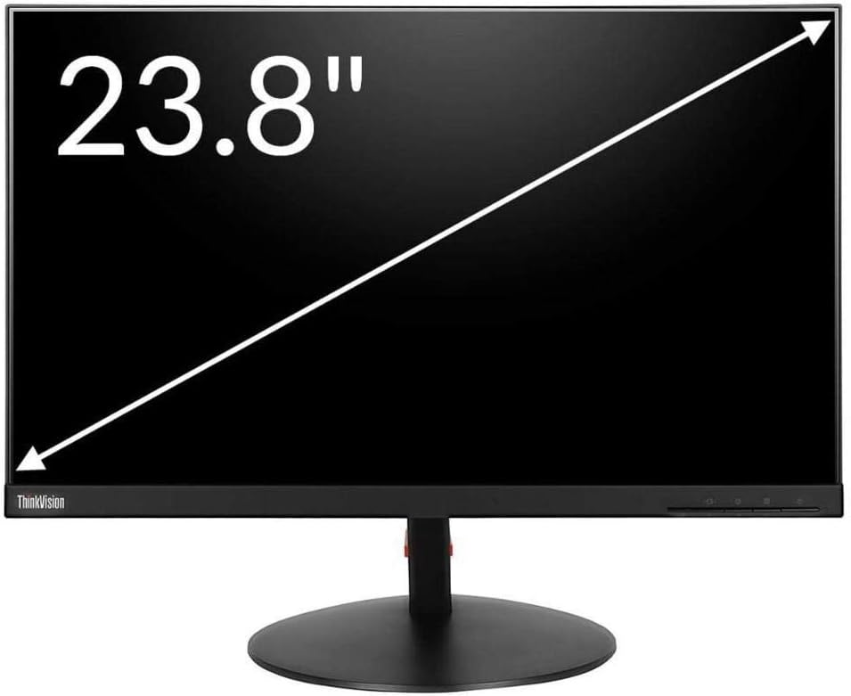 Lenovo ThinkVision T24i 24" Full HD WLED LCD Monitor Raven Black 250 Nit Brightness IPS Technology, 1920 x 1080, HDMI, VGA, DisplayPort, USB Hub HDMI