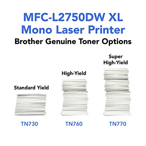 Brother MFCL2750DW Monochrome All-in-One Wireless Laser Printer, Duplex Copy & Scan, Includes 4 Month Refresh Subscription Trial and Amazon Dash Replenishment Ready