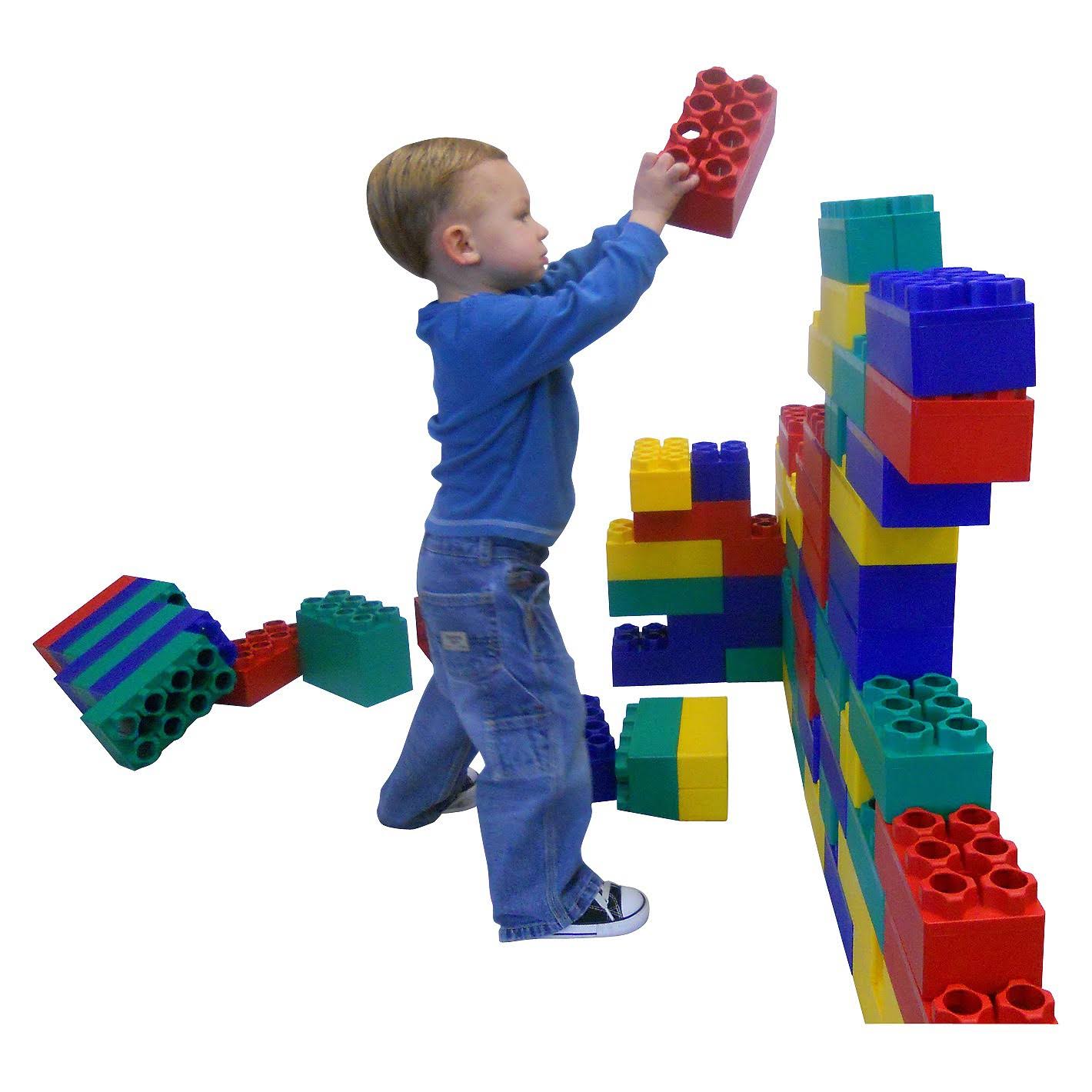 Kids Adventure 96pc Jumbo Blocks - Standard Construction Set Made in The USA