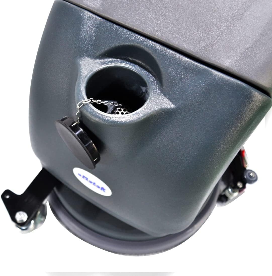 (EM-25) 15'' Brush Foldable Walk Behind Hand Push Floor Scrubber Machine,