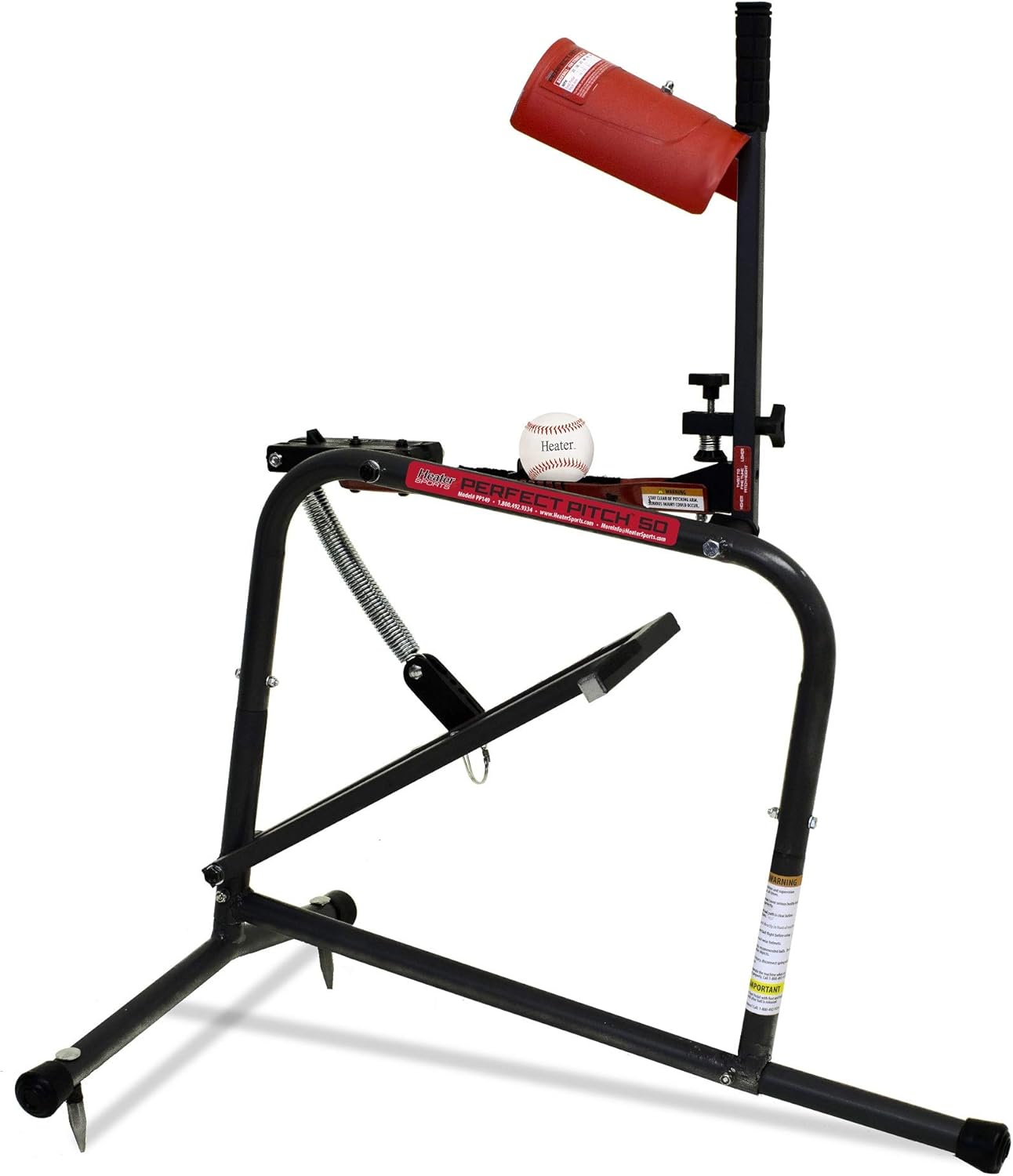 Heater SPORTS Perfect Pitch 50 MPH Baseball & Softball Pitching Machine for Kids, Teens, Adults, Pitch League, and Coach Pitch - PP149