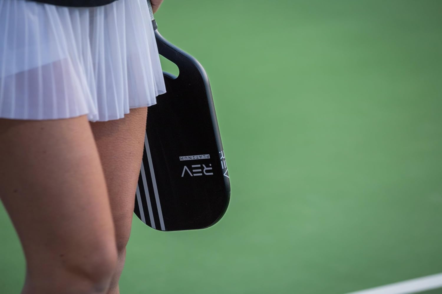 REV Pickleball Paddle - Platinum - Carbon Fiber Pro Performance Racket Approved for PPA Tournament Play