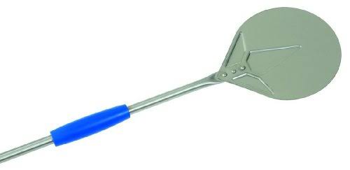 Gi Metal I-20/180 Azzurra 8x22 Stainless Steel Round Turning Pizza Peel with 70x22 Handle