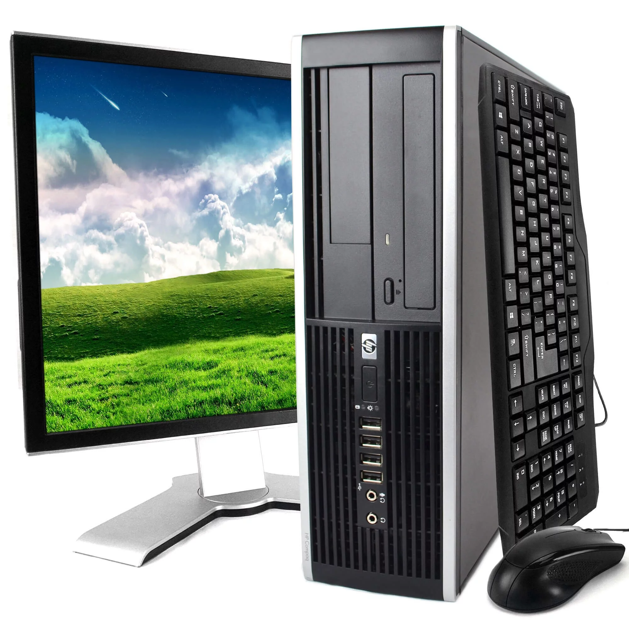 Pre-Owned HP EliteDesk 8100 Desktop Computer PC, Intel Dual-Core i5, 750GB HDD, 8GB DDR3 RAM, Windows 10 Home,DVD, WIFI,19in Monitor, USB Keyboard and Mouse,Bluetooth Included (Refurbished: Like New)