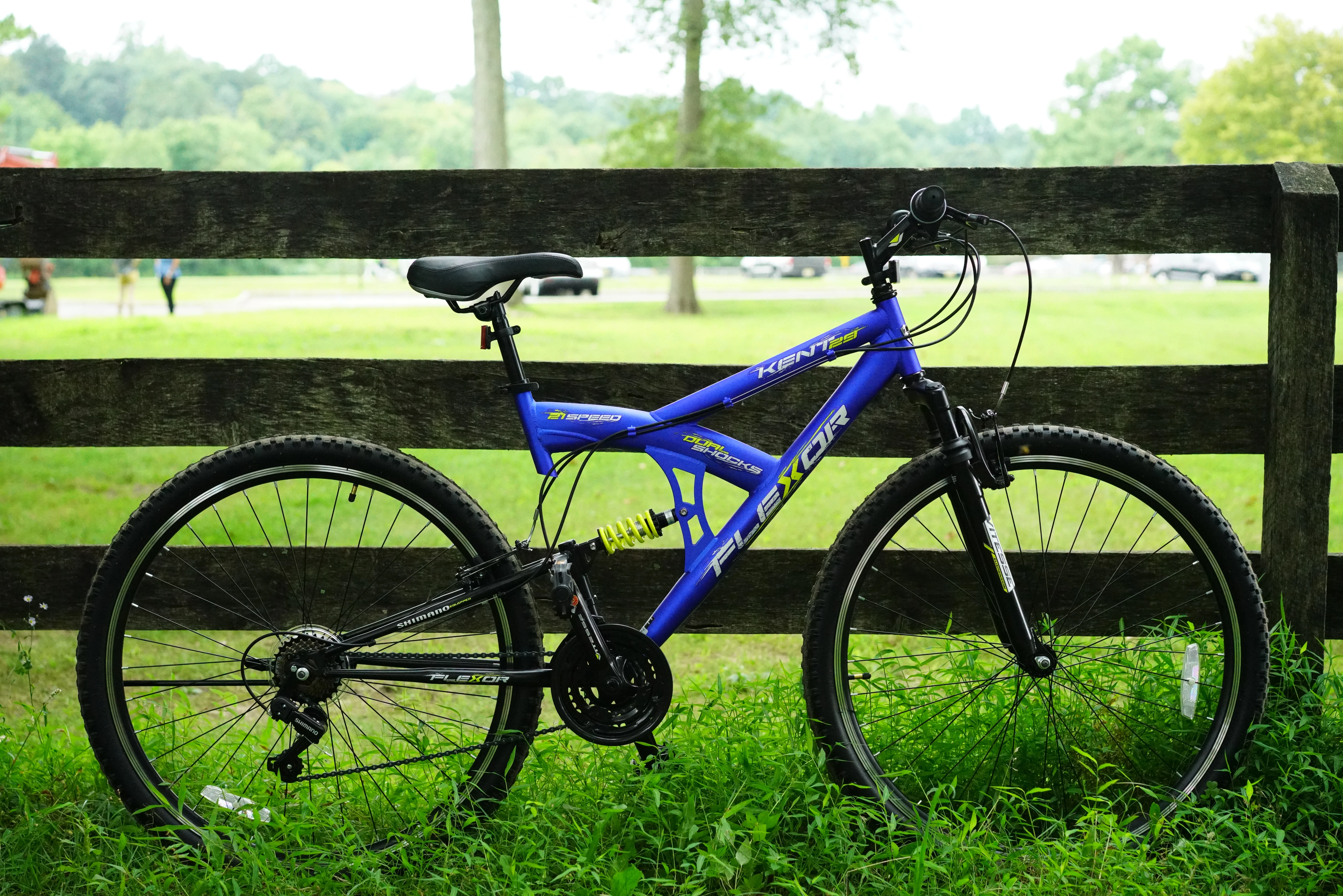 Kent Bicycles 29 in. Flexor Men's Dual Suspension Mountain Bike, Blue