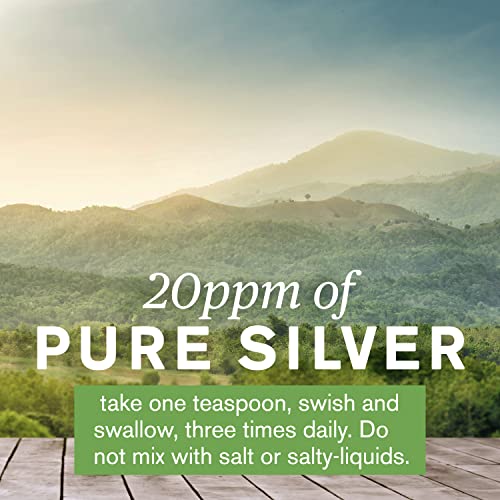 Nature's Sunshine Silver Shield Liquid, 32 Fl Oz | Colloidal Silver Liquid with Aqua Sol Technology Provides Immune Support and Protection