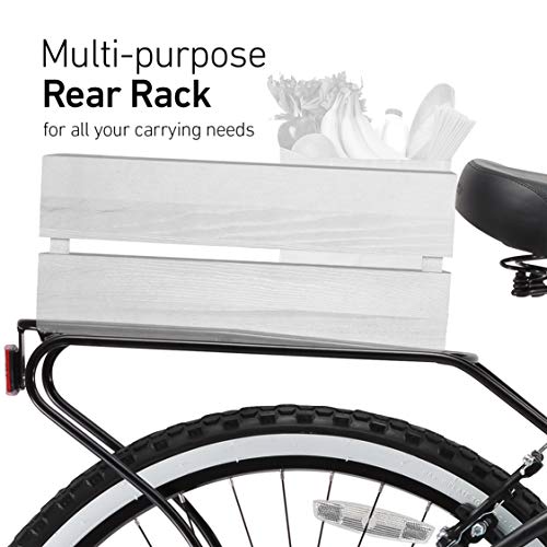 sixthreezero Around The Block Men Beach Cruiser Bike, 1/3/7/21 Speed Bicycles, 26"/24" Wheels, Multiple Colors