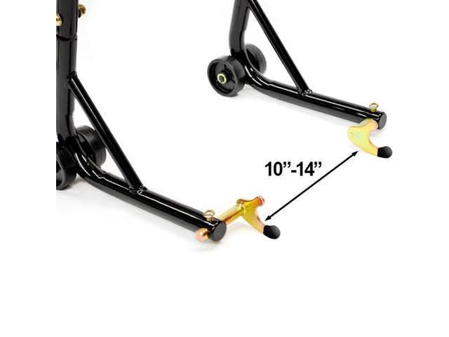 Venom Motorcycle Front+Rear Dual Lift Stand - w/ Spools for Suzuki Sv650/a/sa 2007-2008