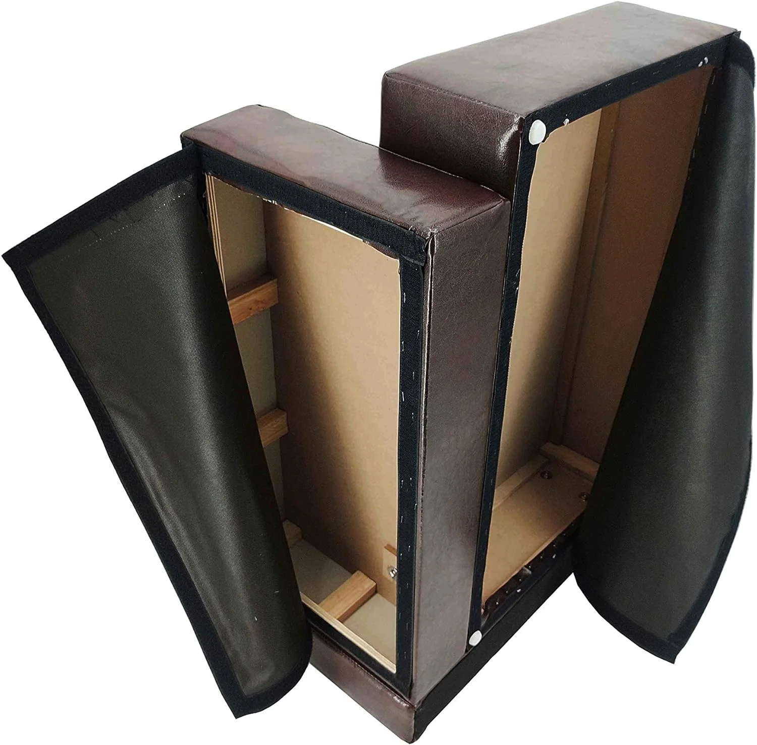 Dog Sofa Bed Brown Synthetic Leather Recliner L Lounge Chair Couch Seat Chaise 30X20x13 Seating Area Is 27X16" Great For Smaller Dogs Parts Nested. Peel Black Liners To Find Smaller Parts. 10058-NF