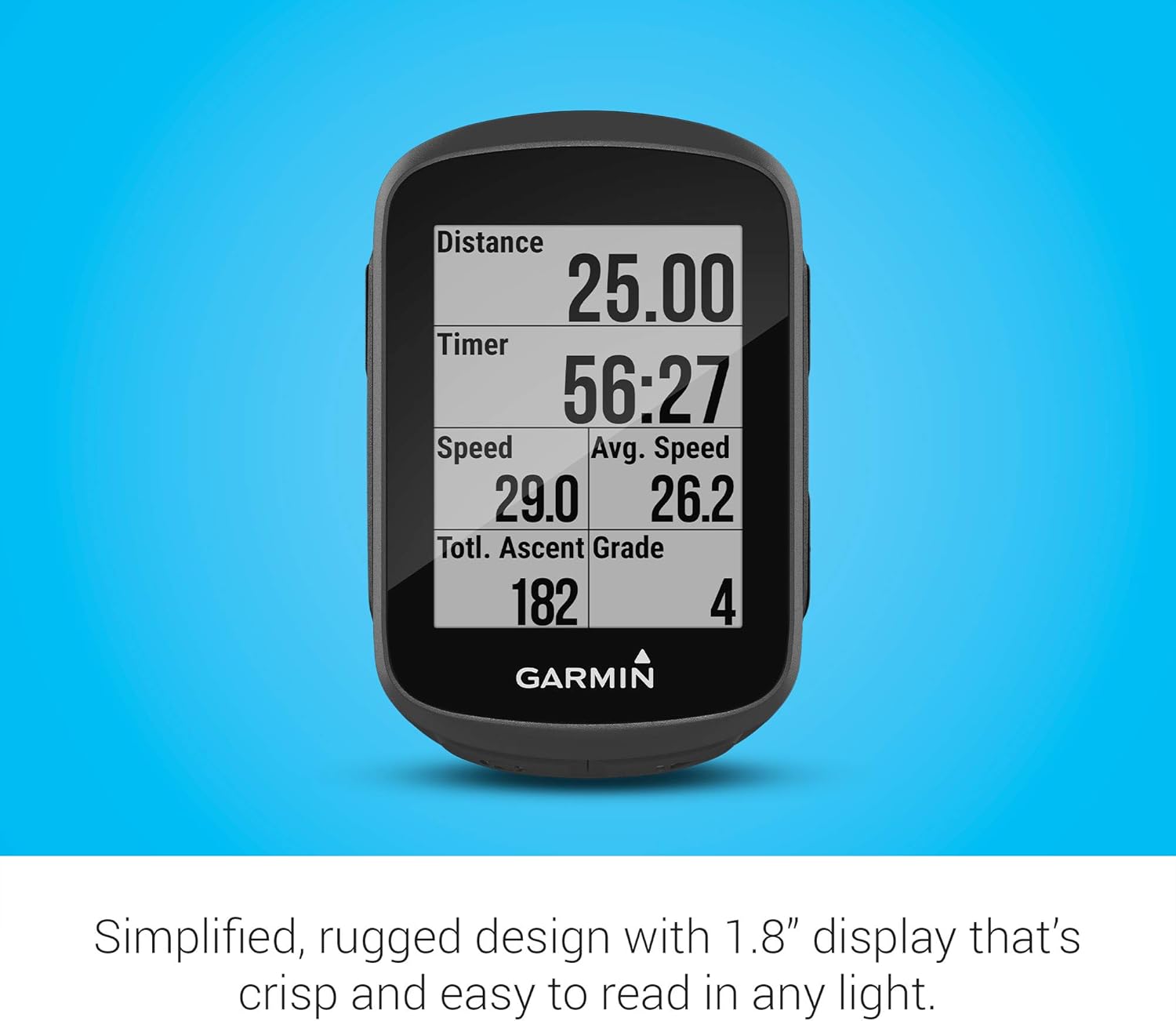 Garmin Edge® 130 Plus Bundle, GPS Cycling/Bike Computer with Sensors and HR Monitor, Download Structure Workouts, ClimbPro Pacing Guidance and More (010-02385-10)