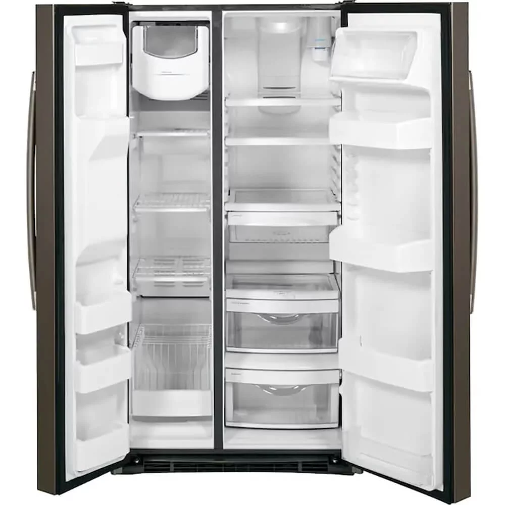 GE GSS25GMPES 25.3 Cu. Ft. Slate Side-By-Side Refrigerator w/ Ice Maker