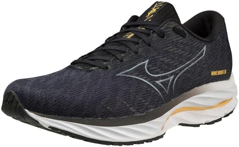 Mizuno Men's Wave Rider 26 Running Shoes, Black, 11 AU