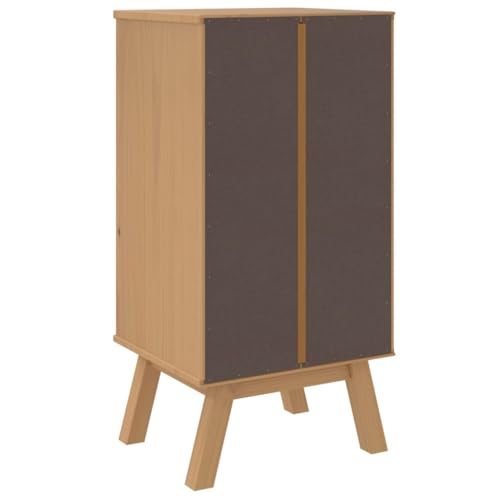 Bedside Cabinet White and Brown Solid Wood Pine,Modern, White and Brown Wooden Bedside Table with Drawers for Ample Storage Bedroom Furniture