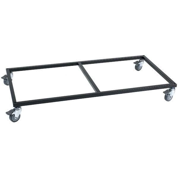Modular Pet Cage Base with Wheels, Black