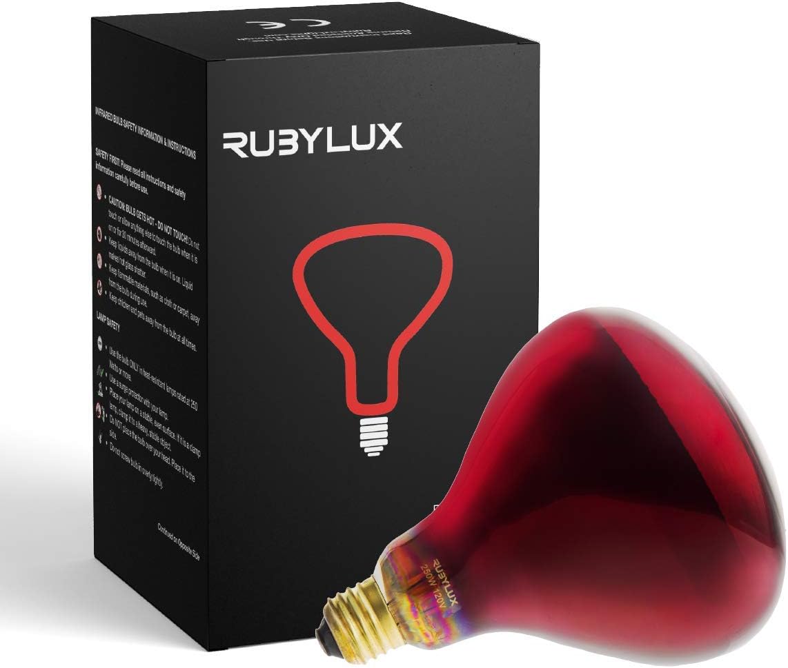 RubyLux NIR-A Near Infrared Bulb Grade A (1 Pack) Pack of 2