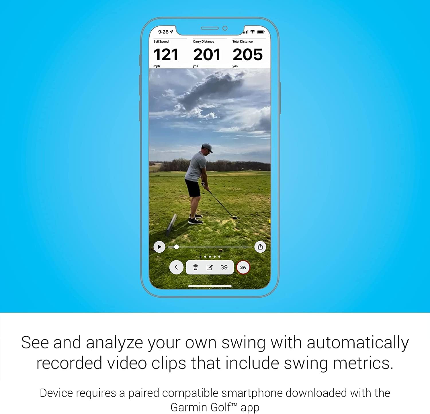 Approach R10, Portable Golf Launch Monitor, Up to 10 Hours Battery Life with Playhardest Cleaning Cloth Bundle (Renewed)