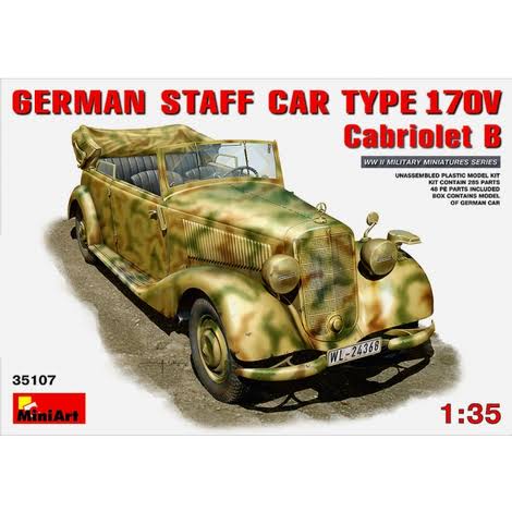 Miniart 35107 1/35 German Staff Car Typ 170V Cabriolet B MNAS5107