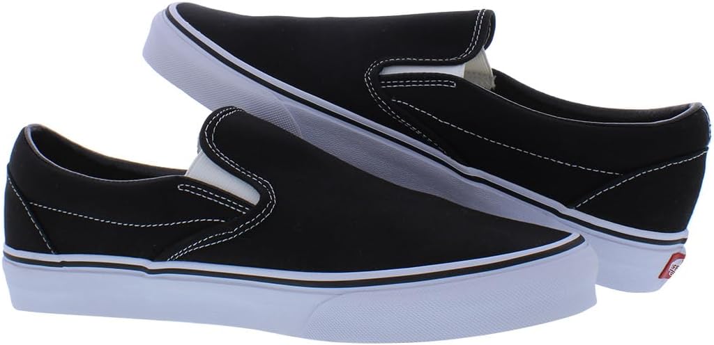 Vans Unisex Adults’ Classic Slip On Trainers Black/White