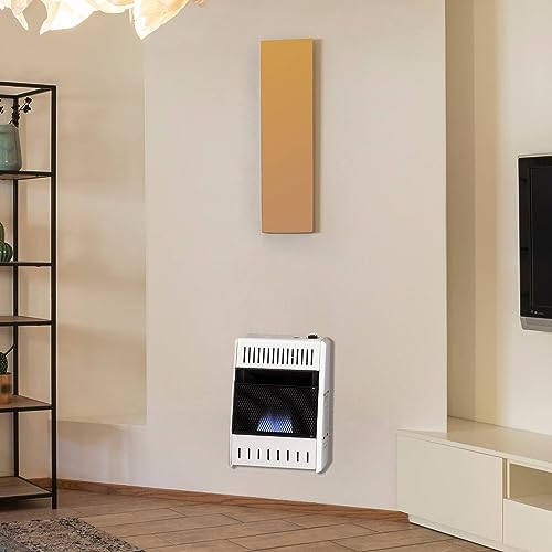 ProCom Heating Liquid Propane Ventless Blue Flame Heater With Base Feet - 30,000 BTU, Manual Control - Model# ML300HBA-B