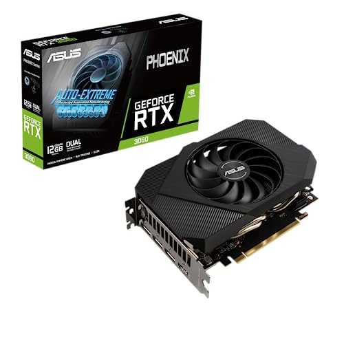 Asus TUF Gaming NVIDIA GeForce RTX 3060 V2 OC Edition Graphics Card (PCIe 4.0, 12GB GDDR6, HDMI 2.1, DisplayPort 1.4a, Dual Ball Fan Bearings, Military-Grade Certification, GPU Tweak II)
