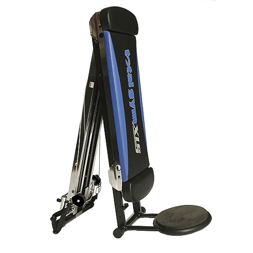 Total Gym XLS Men/Women Universal Total Body Training Home Gym Workout Machine with Squat Stand, Leg Pull, 2 Ankle Cuffs, and Exercise Chart
