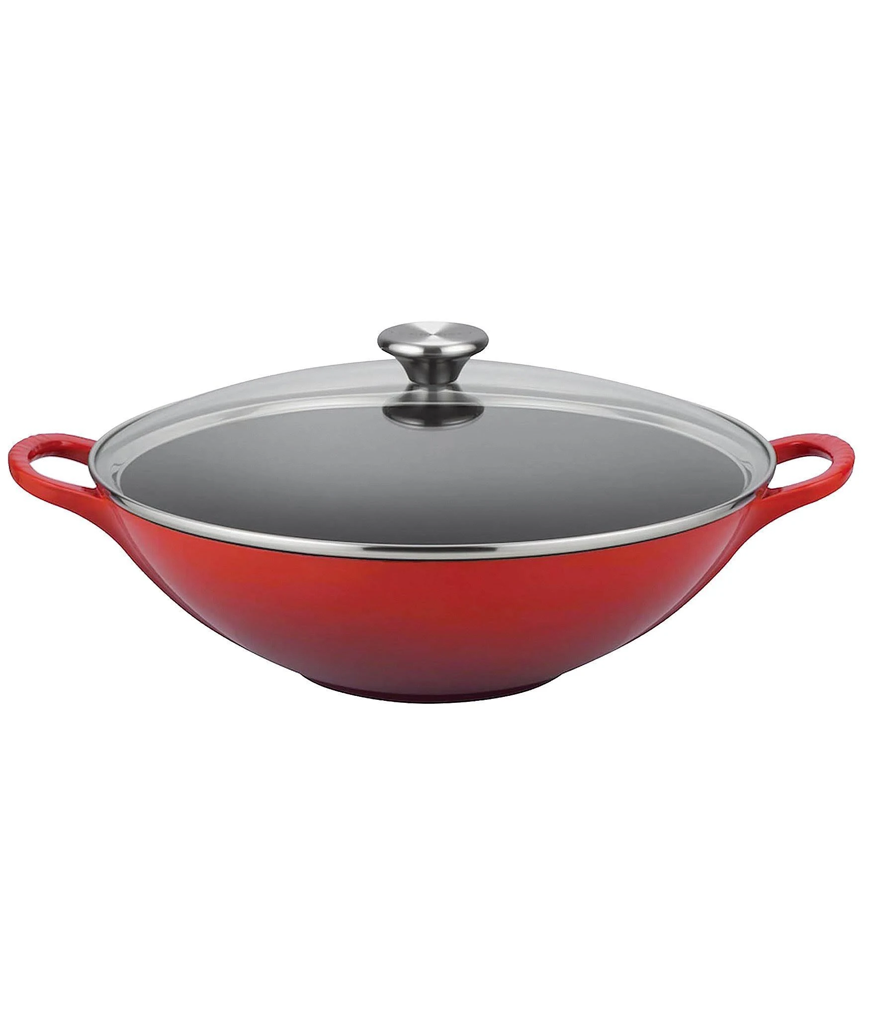 Le Creuset 5-Quart Signature Cast Iron Wok - Cerise