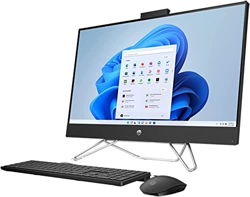 HP 27" FHD All-in-One Desktop, Intel Core i7-1255U Processor, 32GB RAM 1TB SSD, WiFi, Bluetooth, Webcam, Wireless Keyboard & Mouse, Windows 11 Pro, Black