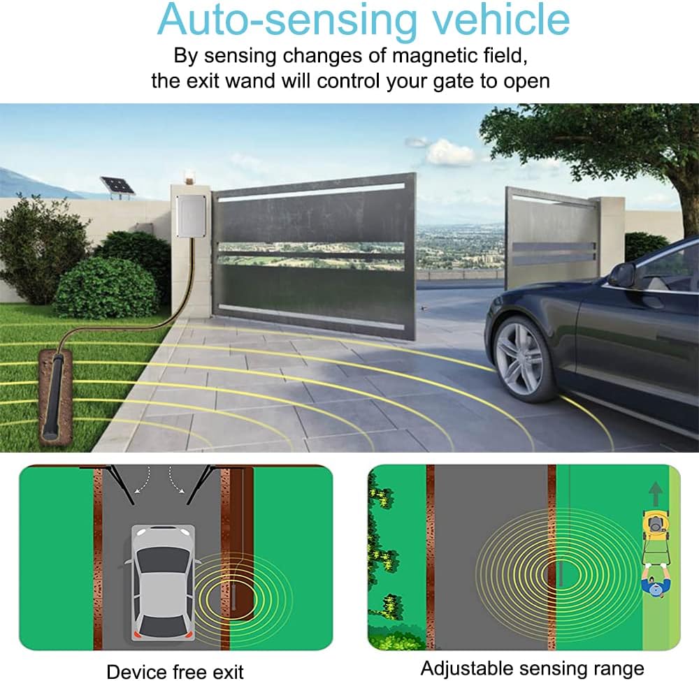 Automatic Electric Gate Lock for Swing Gate Opener Automatic Gate Lock with Control Board AC/DC 12-24V for Multi Gate Door Opener Lock