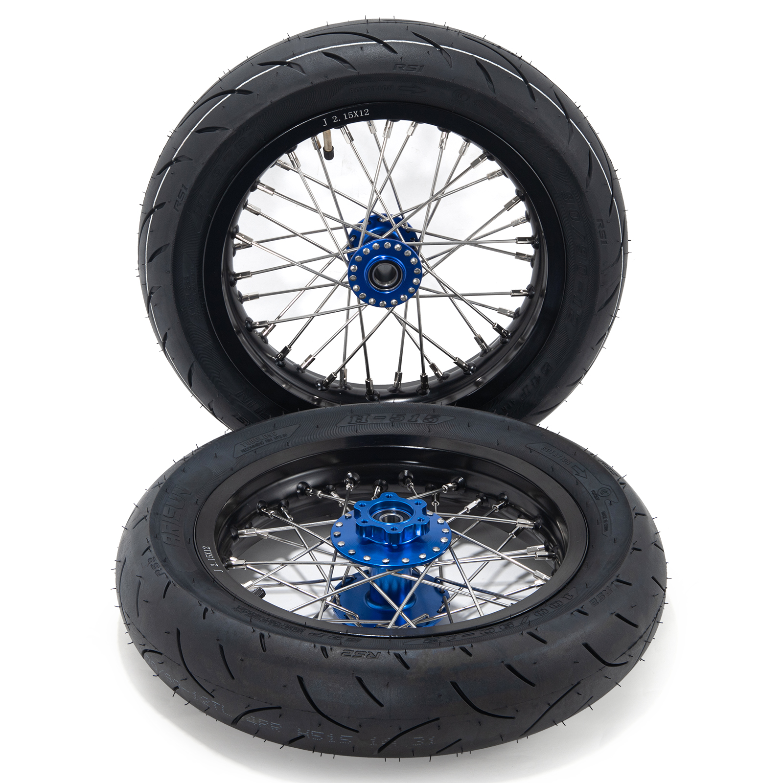 12" x 2.15" Spoked Wheels Rims Hub Inner Tubes For Surron Light Bee Segway X160