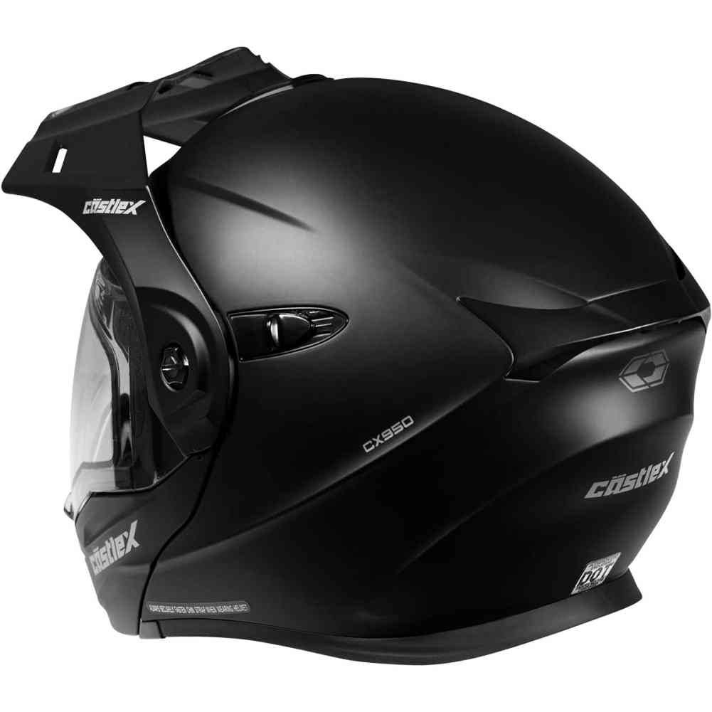 Castle x Exo-cx950 Modular Snowmobile Helmet Solid Matte Black Med