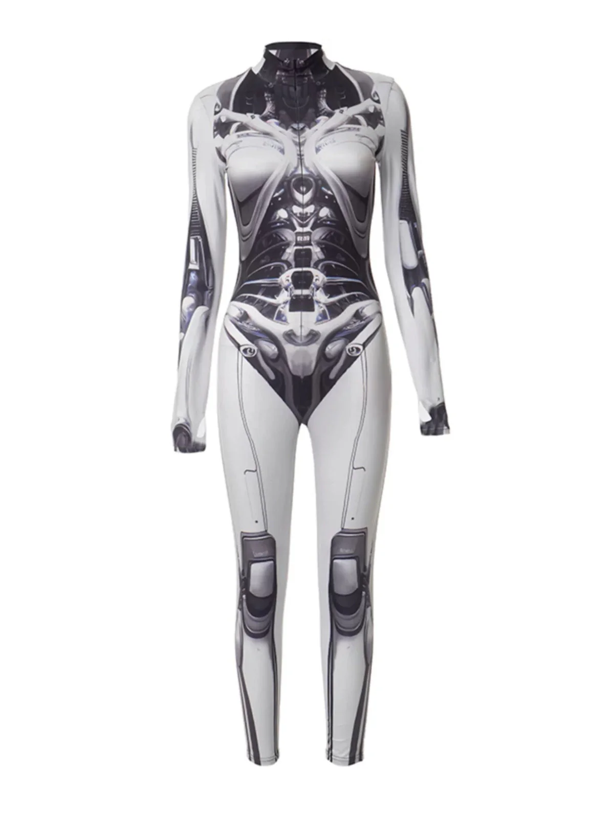 'Cyber Girl' Future AI Halloween Machine Girl BodySuit